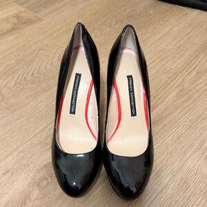French Connection Black Patent Heels